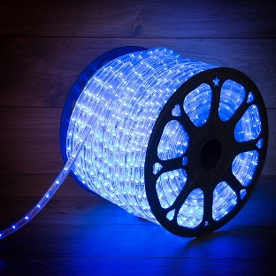 Дюралайт Neon-night LED, постоянное свечение (2W) - синий, 36 LED/м, бухта 100м