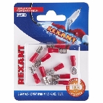 Клемма плоская Rexant, изолированная гнездо - 5.6 мм, 0.5-1.5мм², (РПи-м 1.5-(4.8)/РПИм 1,25-5-0,8/FDD1.25-187(8)), в упак. 10 шт., фото 1