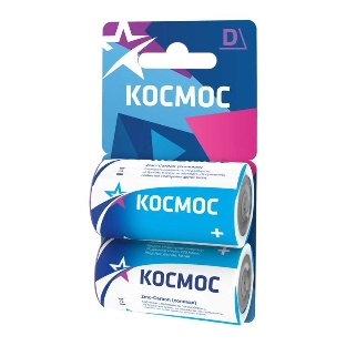 Элемент питания Космос солевой D/R20 (блист.2шт)