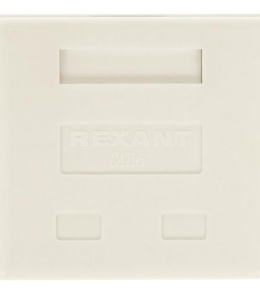 Розетка компьютерная внешняя Rexant 1-порт RJ-45 (8P8C), UTP неэкранированная, категория 6