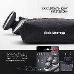 Электробритва PMR 0307RС wet&dry PRO 5 blades+ электрическая (Polaris), черный/хром, фото5