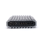 Внешний корпус Gembird EEM2-SATA-3 USB 3.1 для M2 SATA порт Type-С, RGb подсветка, металл, серебристый, фото7