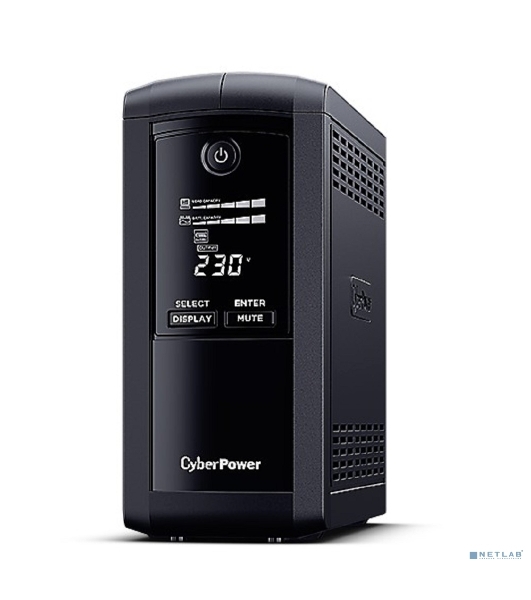Источник бесперебойного питания CyberPower VP700EILCD/700 ВА/390 Вт/USB/RS-232/RJ-11/RJ-45/6 x IEC 320 C13 (компьютерная)
