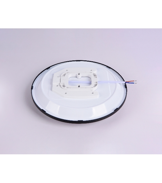 Потолочный светодиодный светильник Ambrella light FZ1233 BK черный IP44 22W 6400К D260*55 (Без ПДУ)