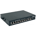 Коммутатор PoE Osnovo SW-20820(120W), 8 x FE с поддержкой PoE (IEEE 802.3af/at), 2 x GE, до 30W на порт, суммарно до 115W, фото 1