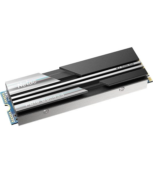 Накопитель SSD Netac NV5000, 1Tb, M.2 2280, PCIe 4.0 x4, NVMe, R/W 5000/4400, с радиатором