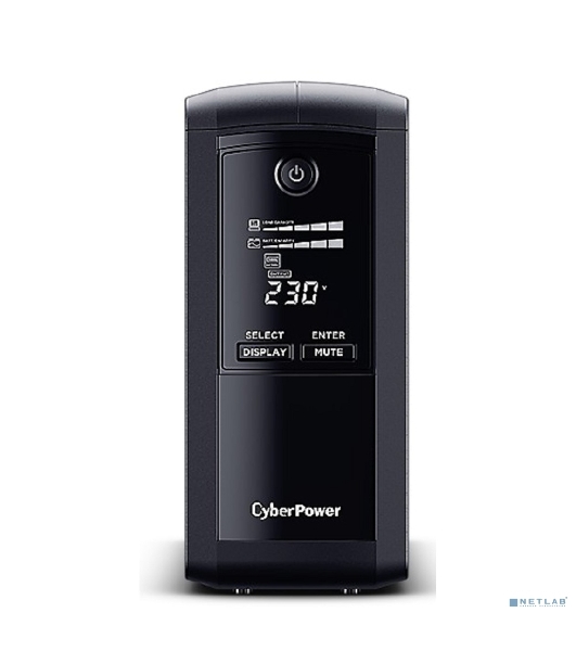 Источник бесперебойного питания CyberPower VP700EILCD/700 ВА/390 Вт/USB/RS-232/RJ-11/RJ-45/6 x IEC 320 C13 (компьютерная)