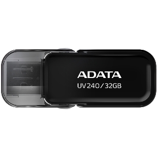 Флешка USB ADATA UV240 (AUV240-32G-RBK), 32Gb, USB 2.0, R/W 15/5, черный