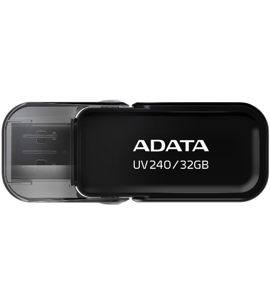 Флешка USB ADATA UV240 (AUV240-32G-RBK), 32Gb, USB 2.0, R/W 15/5, черный