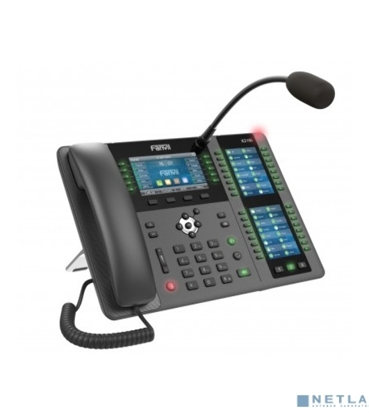 Телефон IP Fanvil X210i IP телефон 20 линий, внешний микрофон, цветной экран 4.3'; + два доп. цветных экрана 3.5';, HD, Opus, 10/100/1000 Мбит/с, USB, Bluetooth, PoE