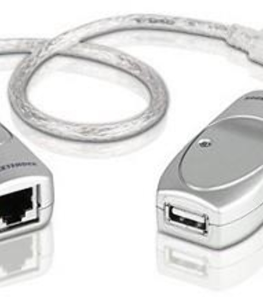 Кабель удлинитель USB 1.1 AM/AF Aten UCE60-AT до 60 м.(через RJ45, по витой паре. Без патч-корда в комплекте), питание от шины