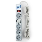 Фильтр-удлинитель Power Cube B 3,0 м 5 розеток (серый) 10А/2,2 кВт, фото6