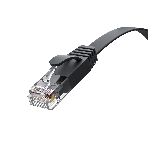 Патч-корд GCR PROF плоский прямой 3.0m, UTP медь cat.6, черный, 30 AWG, ethernet high speed 10 Гбит/с, RJ45, T568B, GCR-52870, фото5