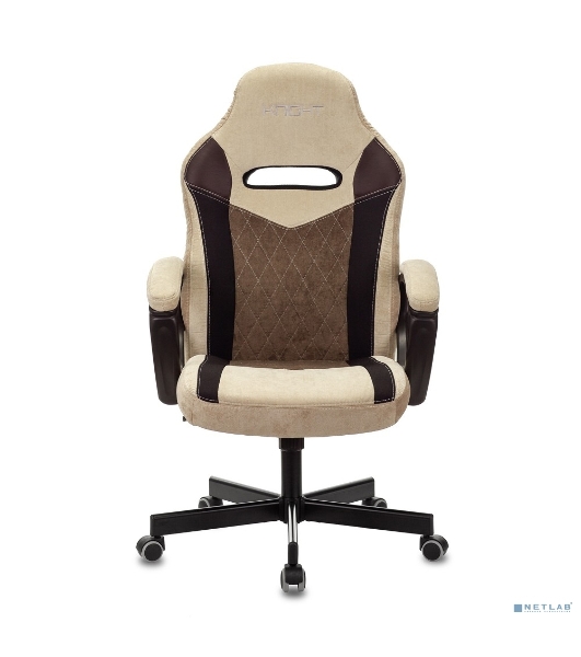 Кресло Бюрократ VIKING 6 KNIGHT BR FABRIC коричневый, ткань, 120 кг, механизм качания