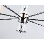 Люстра Ambrella light LH56003/7 СH/FR хром/белый матовый E14*7 max 40W D790*1260, фото4