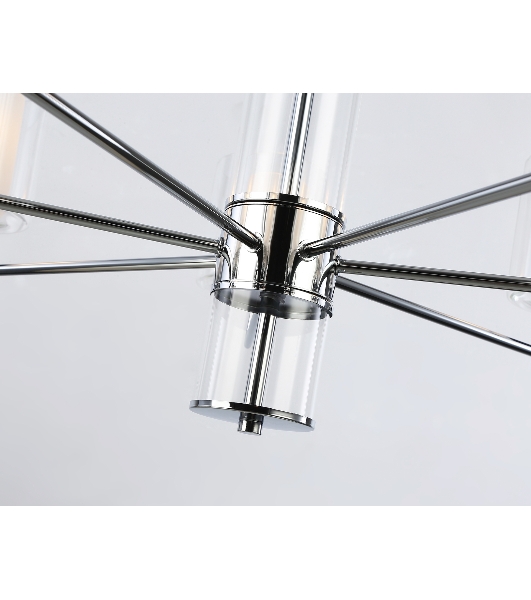 Люстра Ambrella light LH56003/7 СH/FR хром/белый матовый E14*7 max 40W D790*1260
