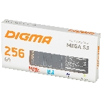 Накопитель SSD Digma Mega S3 DGSM3256GS33T, 256Gb, PCIe 3.0 x4, M.2 2280, NVMe, R/W 2040/1270, фото2