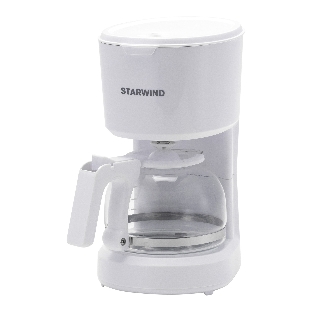 Кофеварка капельная Starwind STD0611 белый, исп. кофе - молотый, 0.6 л, 600 Вт.