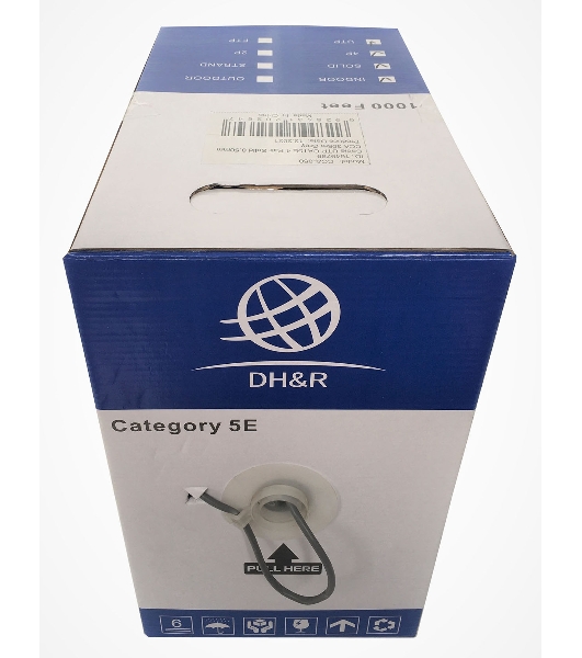 Кабель сетевой Ningbo UTP 4 пары cat5E solid 0.5мм CCA molded 305м серый