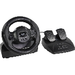 Руль SVEN GC-W300 (педали, вибро, лепестки, D-pad, 10 кл, резин. вставки, PC, цифр. и аналог., фото12