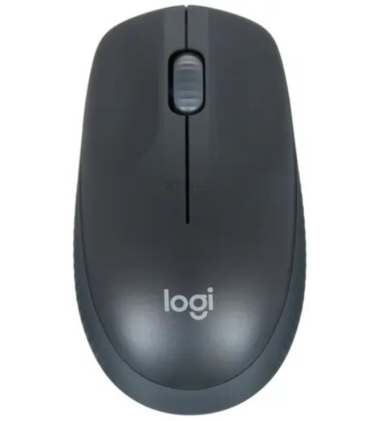Мышь беспроводная Logitech M190 черный/серый, 1000 dpi, радиоканал, USB, кнопки - 3