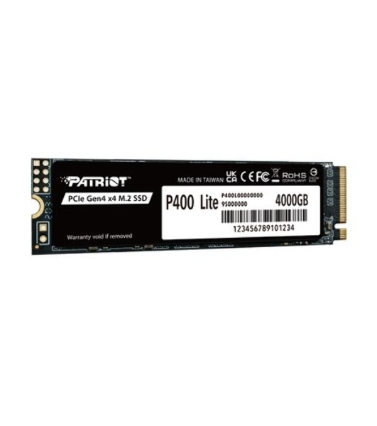 Накопитель SSD Patriot P400 Lite 1Tb M.2 2280 NVMe PCle 4.0 x4 R3500/W2700 TbW 560Tb 3D NAND with HS
