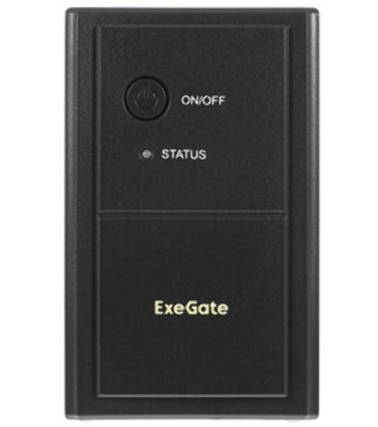 Источник бесперебойного питания ExeGate Power NB-400.LED.AVR.2SH (400VA/240W, LED, AVR, 2*Schuko, батарея 12V 4.5Ah, черный)