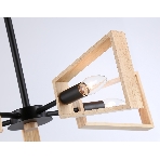 Светильник Ambrella light TR80495/5 BK/LW черный/светлое дерево E14/5 max 60W D620*430, фото6