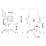 Кресло Бюрократ CH-1300N/3C1 серый, экокожа, 120 кг, механизм качания, фото11