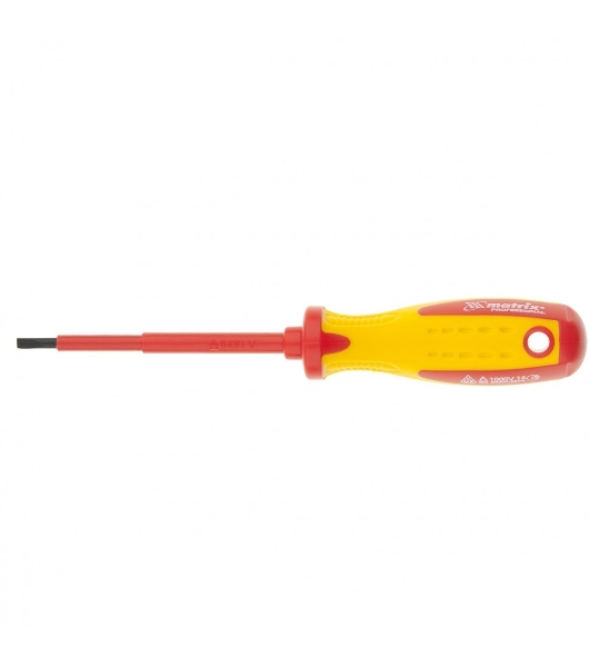 Отвертка Matrix Insulated, PH1 x 75 мм, CrMo, до 1000 В, двухкомп. рукоятка