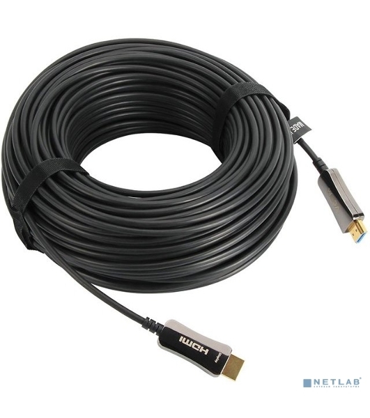 Активный оптический кабель HDMI 19M/M,ver. 2.0, 4K@60 Hz 40m VCOM