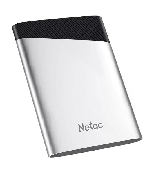 Внешний SSD Netac Z6S, 960 GB, USB 3.2 Gen 2 Type-C, R/W 520/480, серебристый