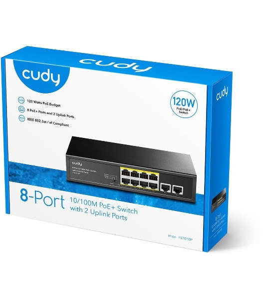 Коммутатор Cudy FS1010P, 10×100 Мбит/с