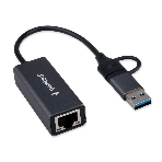 Сетевой адаптер Ethernet Gembird NIC-U7, USB 3.0 + Type-C - Gigabit Ethernet adapter, алюминий, RTL8153, фото4