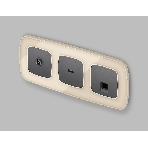 Лицевая панель OMEGA (Антрацит серый) для HDMI розетки QUANT OP6640, фото2