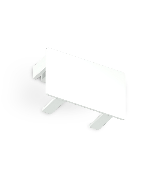 GL7195 WH белый заглушка для накладного шинопровода Standard 220V NEW 32*20*15 (2шт.)