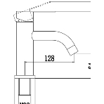 Комплект для ванной, 4 предмета (тумба Bau 60, графит + раковина BAU 48х37, с отв. под смеситель + смеситель Dream, выпуск клик-клак, белый), фото14