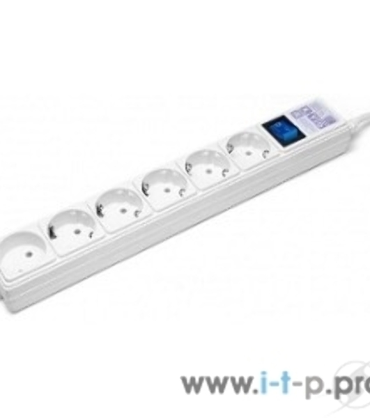Сетевой фильтр Power Cube 1,9 м 6 розеток (белый) 16B/3,5 кВт