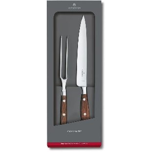 Набор ножей кухонных Victorinox Grand Maitre (7.7240.2) компл.: 1 шт вилка дерево подар.коробка