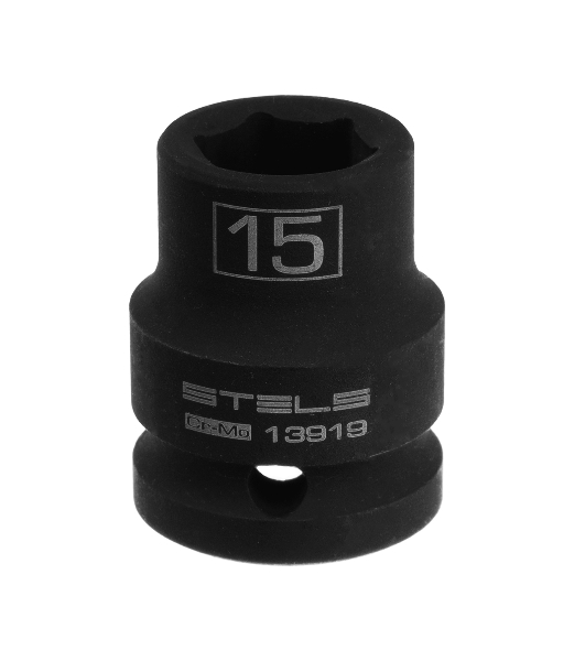 Головка ударная шестигранная Stels 15 мм, 1/2', CrMo