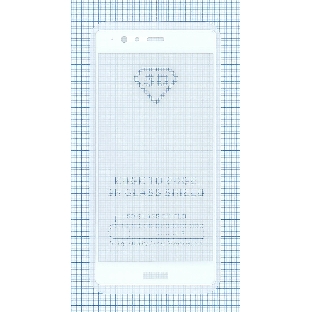 Защитное стекло 'Полное покрытие' для Huawei P9 Plus белый