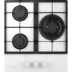 Варочная поверхность Monsher MGG 43 Blanc, газ, High-Tech, 45 см, автоматический электроподжиг, газ-контроль, форсунки под сжиженый газ, SABAF конфорки, чугунные решетки, белый, фото5