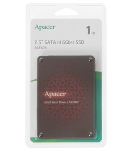 Накопитель SSD Apacer AS350X, 1Tb, 2.5', SATA III, R/W 560/540