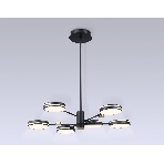 Подвесной светодиодный светильник Ambrella light FL51639/6 BK/GD черный/золото 3000K/4200K/6400K 50W D800*780 (Без ПДУ), фото4