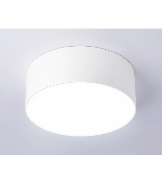 Потолочный светодиодный светильник Ambrella light FV5512 WH белый LED 15W 4200K D120*58 (Без ПДУ)