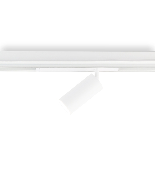 Управляемый светодиодный светильник для шинопровода Magnetic Ambrella light GL1221 WH белый IP20 18W 3000K-6400K 220V 36° D55*120 (Без ПДУ)