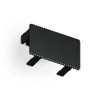 GL7196 BK черный матовый заглушка для накладного шинопровода Standard 220V NEW 32*20*15 (2шт.), фото 1