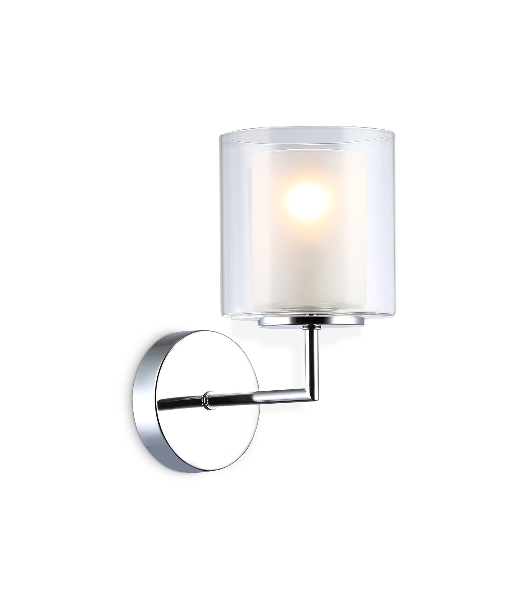 Настенный светильник Ambrella light LH56005 СH/FR хром/белый матовый E14 max 40W 190*120*220