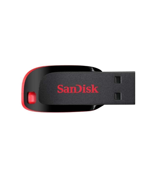 Флешка USB SanDisk Cruzer Blade (SDCZ50-128G-B35), 128Gb, USB 2.0, Type-A, R/W 16/4, черный