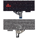 Клавиатура для ноутбука HP Omen 15-CE черная с красной подсветкой, фото3